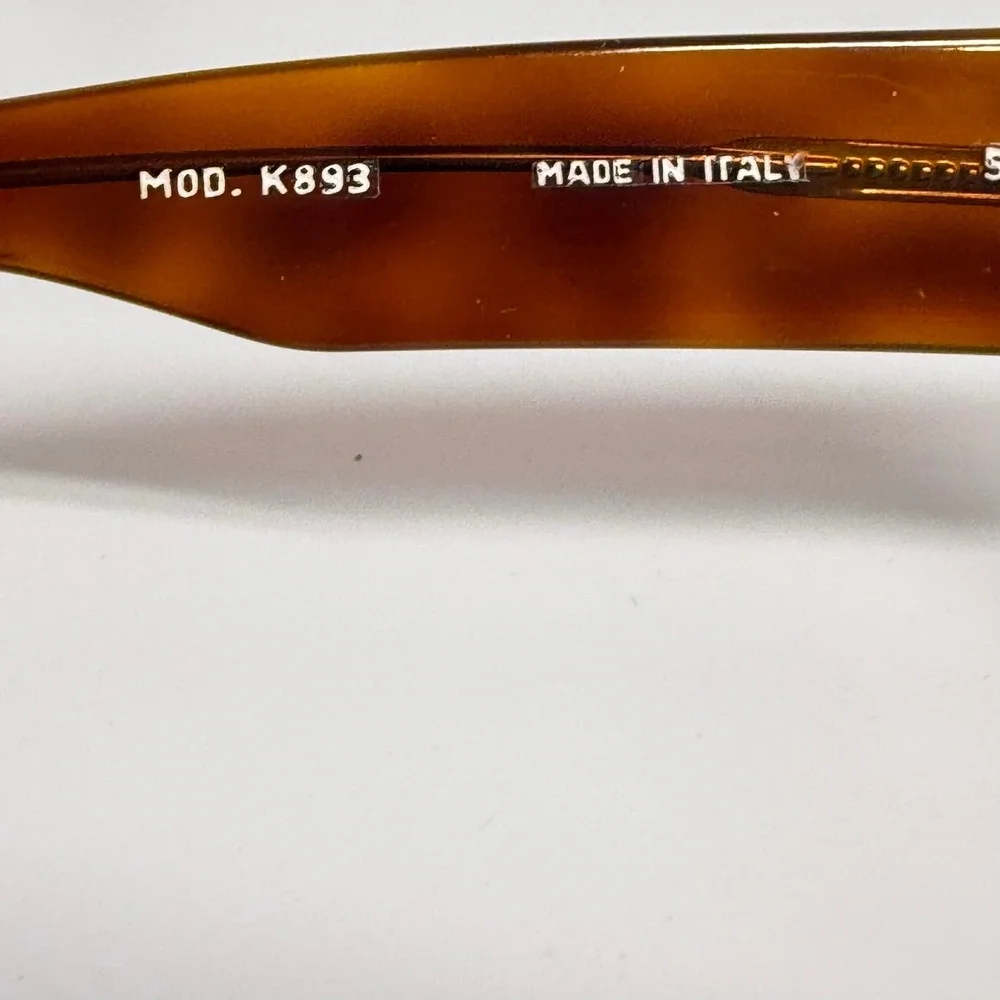 Kador Mod K893 Tortoise Shell Cat Eye Eyeglass Frames Made in Italy‎ Vintage